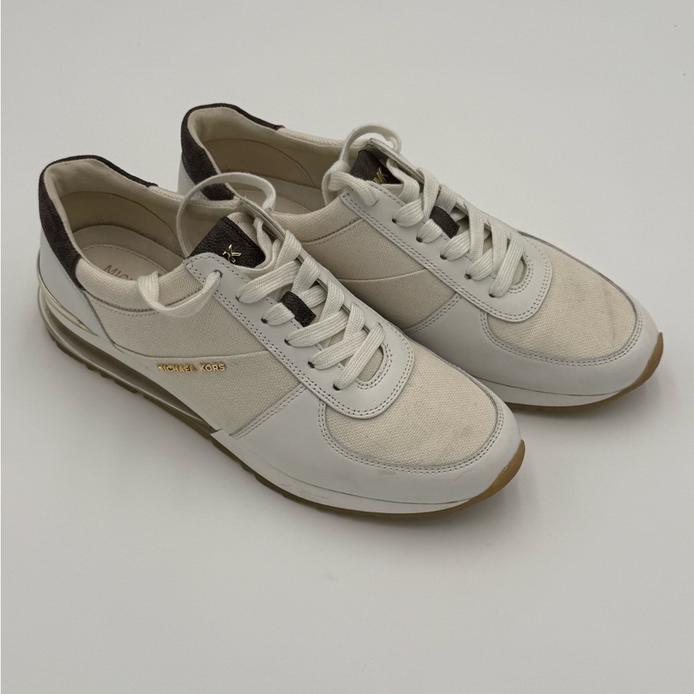 MICHAEL KORS | Cream and Brown Men's Sneakers